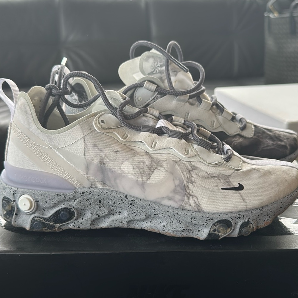 Nike Kendrick Lamar x React Element 55 'Pure Platinum - m 4.5 / w 6.5 NWB